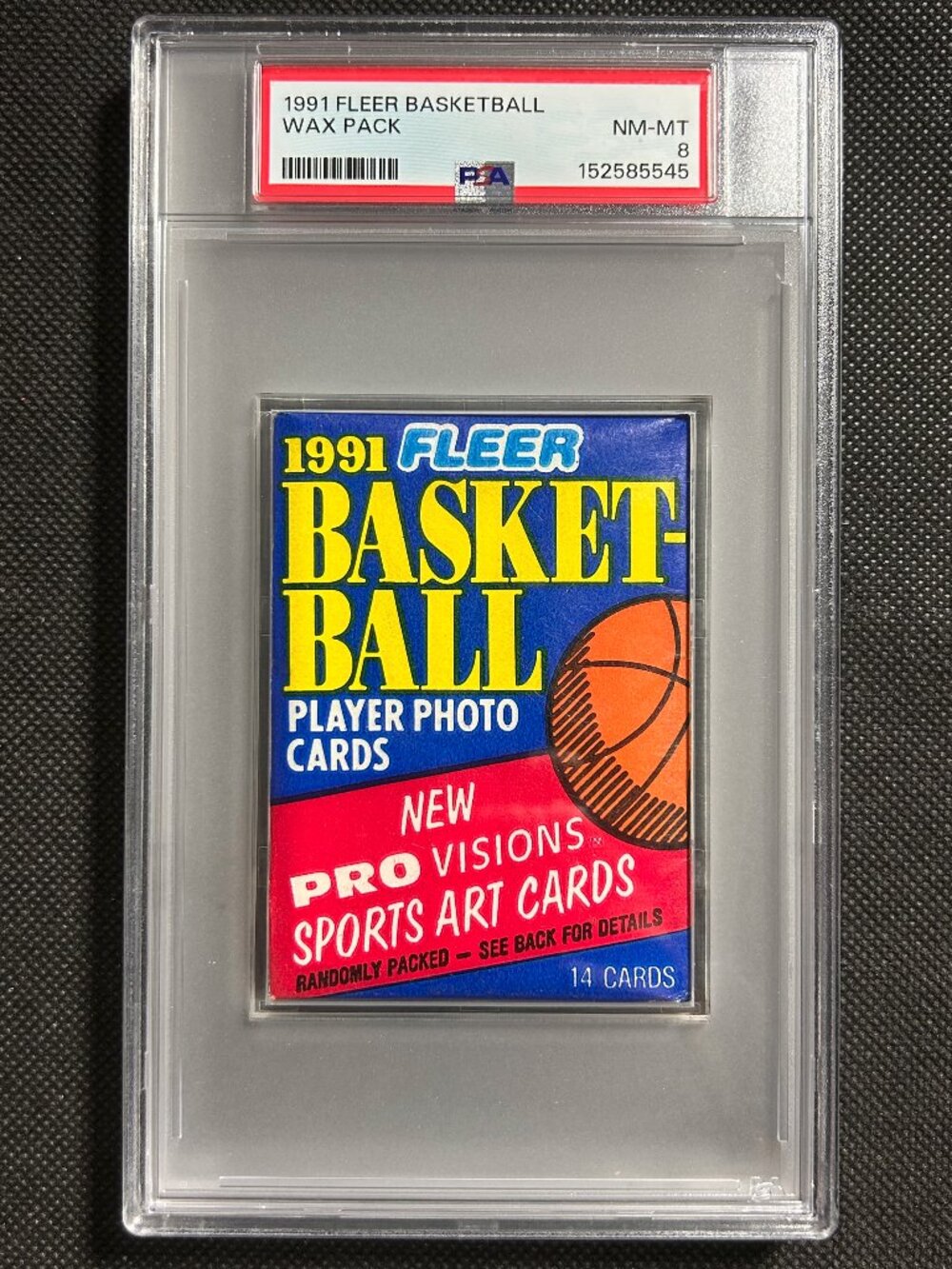1991 Fleer NBA Basketball Wax Pack PSA 8 NM-MT